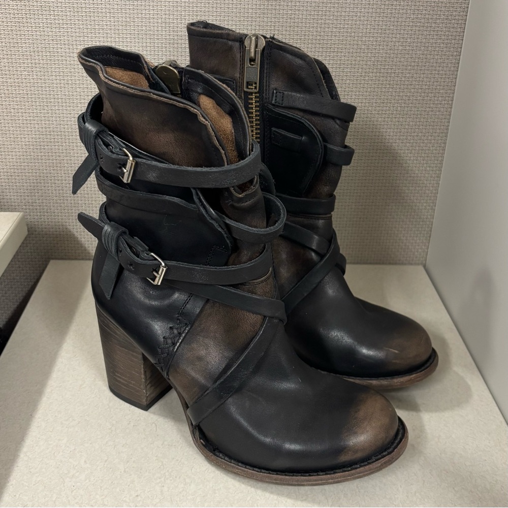 Freebird Baker Leather Boots Women’s Shoes Size 8